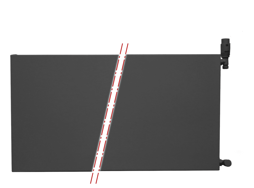 50x100 cm Type 22 - 1866 Watt - Oppio Paneelradiator Compact 6 vlakke voorzijde - Mat Zwart (Ral 9005)