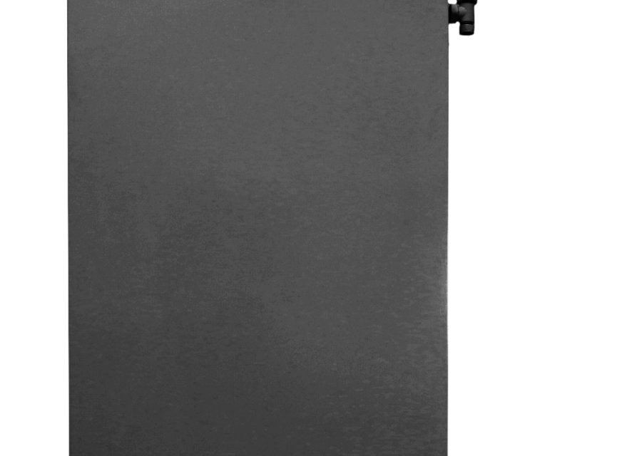 90x120 cm Type 22 - 3521 Watt - Oppio Paneelradiator Compact 6 vlakke voorzijde - Mat Zwart (Ral 9005)