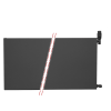 50x120 cm Type 22 - 2239 Watt - Oppio Paneelradiator Compact 6 vlakke voorzijde - Mat Zwart (Ral 9005)