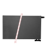 50x120 cm Type 22 - 2239 Watt - Oppio Paneelradiator Compact 6 vlakke voorzijde - Mat Zwart (Ral 9005)