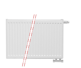 40x80 cm Type 22 - 1248 Watt - Oppio Paneelradiator Compact 6 geribbelde voorzijde - Wit (Ral 9016)