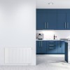 40x80 cm Type 22 - 1248 Watt - Oppio Paneelradiator Compact 6 geribbelde voorzijde - Wit (Ral 9016)