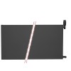 50x120 cm Type 22 - 2239 Watt - ECA Paneelradiator Compact 8 vlakke voorzijde - Mat Zwart (Ral 9005)