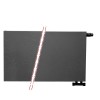 60x200 cm Type 22 - 4378 Watt - ECA Paneelradiator Compact 8 vlakke voorzijde - Mat Zwart (Ral 9005)