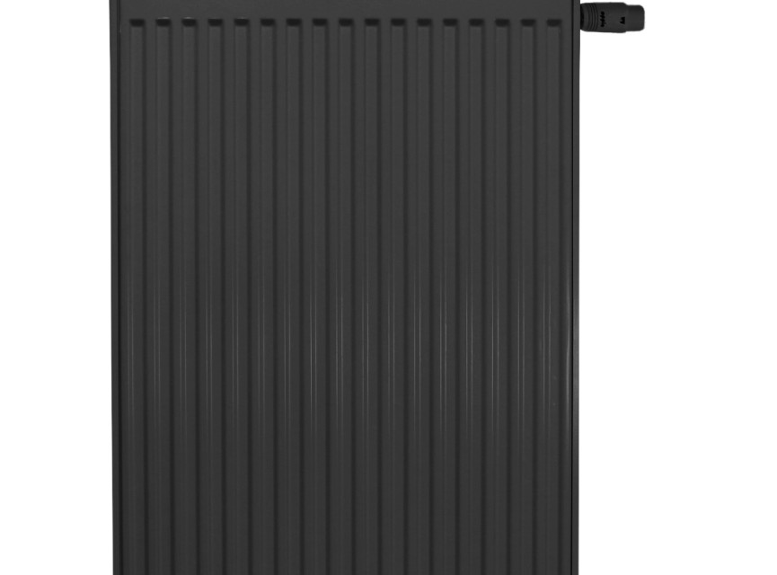 90x120 cm Type 22 - 3521 Watt - ECA Paneelradiator Compact 8 vlakke voorzijde - Mat Zwart (Ral 9005)