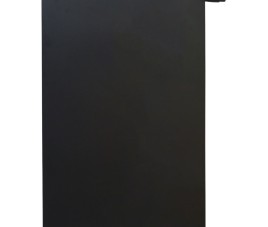 90x80 cm Type 22 - 2347 Watt - ECA Paneelradiator Compact 8 vlakke voorzijde - Mat Zwart (Ral 9005)