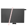 50x80 cm Type 22 - 1492 Watt - ECA Paneelradiator Compact 8 vlakke voorzijde - Mat Zwart (Ral 9005)