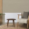 40x220 cm Type 22 - 3542 Watt - Oppio Paneelradiator Compact 6 geribbelde voorzijde - Wit (Ral 9016)