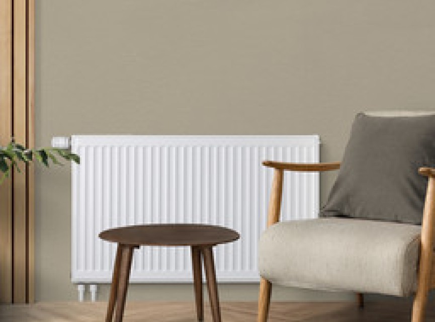 40x220 cm Type 22 - 3542 Watt - Oppio Paneelradiator Compact 6 geribbelde voorzijde - Wit (Ral 9016)