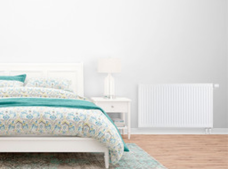 40x220 cm Type 22 - 3542 Watt - Oppio Paneelradiator Compact 6 geribbelde voorzijde - Wit (Ral 9016)