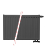 60x180 cm Type 22 - 3941 Watt - Oppio Paneelradiator Compact 6 geribbelde voorzijde - Mat Zwart (Ral 9005)