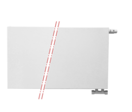 40x220 cm Type 22 - 3542 Watt - Oppio Paneelradiator Compact 6 vlakke voorzijde - Wit (Ral 9016)