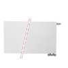 60x120 cm Type 33 - 3818 Watt - ECA Paneelradiator Compact 8 vlakke voorzijde - Wit (Ral 9016)