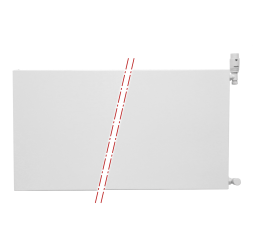 60x120 cm Type 33 - 3818 Watt - ECA Paneelradiator Compact 8 vlakke voorzijde - Wit (Ral 9016)