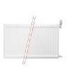 40x60 cm Type 22 - 936 Watt - Oppio Paneelradiator Compact 6 geribbelde voorzijde - Wit (Ral 9016)