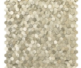 Oppio Geborsteld MINI Hexagon Goud - Zelfklevend Mozaiek 308x298x4mm
