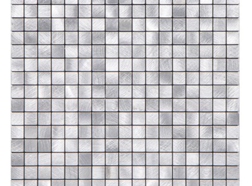 Oppio Geborsteld MINI blokjes Zilver - Zelfklevend Mozaiek 265x265x4mm
