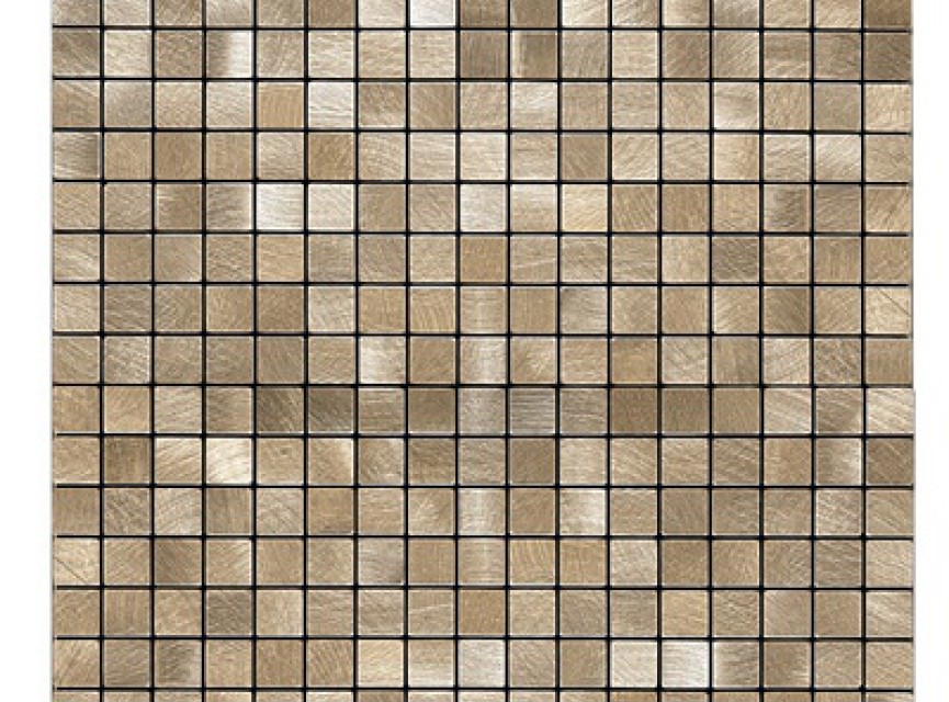 Oppio Geborsteld MINI blokjes Bronce - Zelfklevend Mozaiek 265x265x4mm
