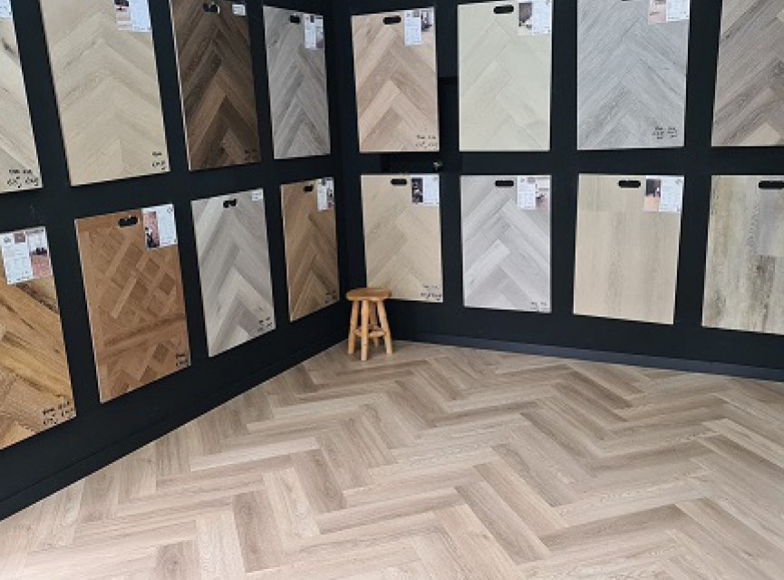 BONN herringbone Beige - Visgraat pvc dryback micro-bevel 4V - Beige