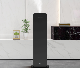 Mersense | Burano Diffuser Zwart / Goud - Dekking tot 900m3