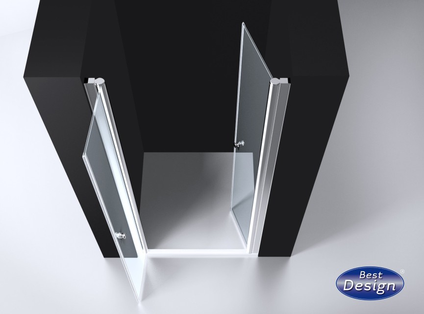 Pendeldeur met profiel 76-79cm H=200cm NANO glas 6mm