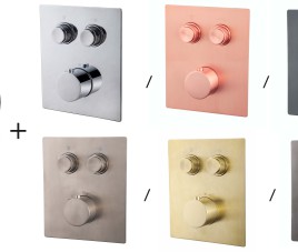 One pack Caral Klik Pro inbouwthermostaat 2-weg bestaande uit: