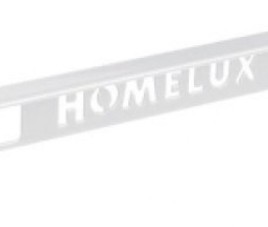 PVC Tegelprofiel wit recht 12,5mm