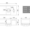 Noble fontein links Solid surface 36 x 18 x 10 cm marmer wit