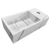 Noble fontein rechts Solid surface 36 x 18 x 10 cm marmer wit