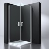 Erico vierkante cabine met 2 deuren 90x90x192cm NANO glas 6mm