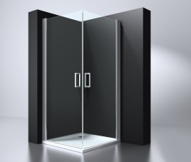 Erico vierkante cabine met 2 deuren 90x90x192cm NANO glas 6mm
