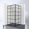 Black-Corner douche hoekinstap 890x890x2100x4mm