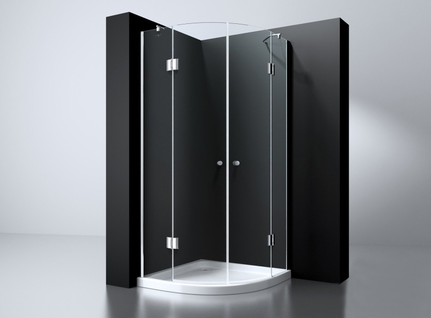 Erico 1/4 rond cabine met 2 deuren 100x100x192cm NANO glas 8mm