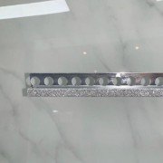 Glitter Tegelprofiel ZILVER KLEUR / Blok Model / 270cm Lang / 10mm DIK