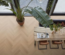 BONN Herringbone Visgraat PVC Click vloer met kurklaag dark oak 150x750