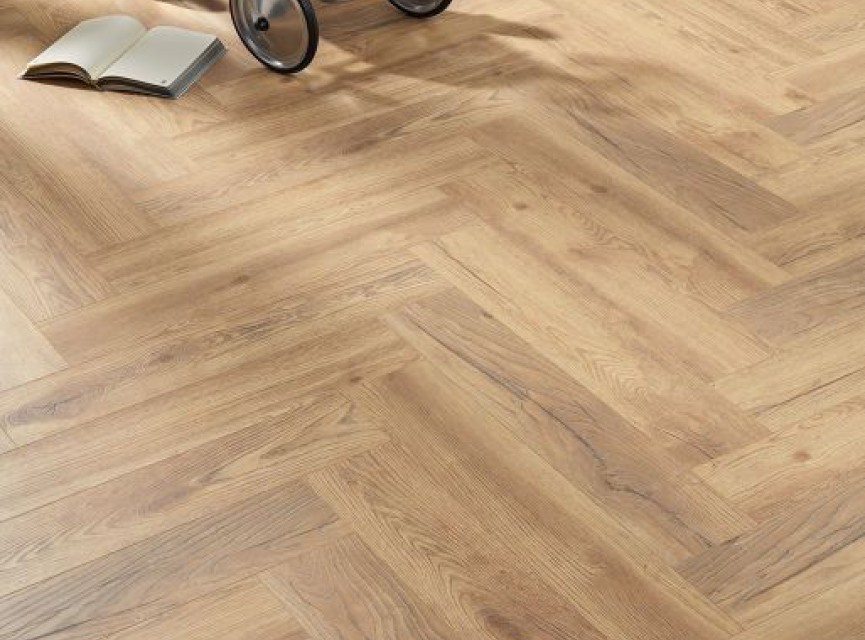 Floorlife Bayside Visgraat laminaat eiken natuur 15x60