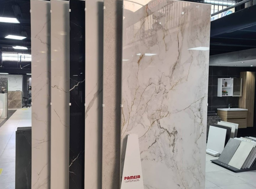 XXL SLAB CEASAR GOLD Hoogglans 120x260 ULTRA GROOT Tegel / Vloertegel Wandtegel / Woonkamer / Keuken / Badkamer Tegel