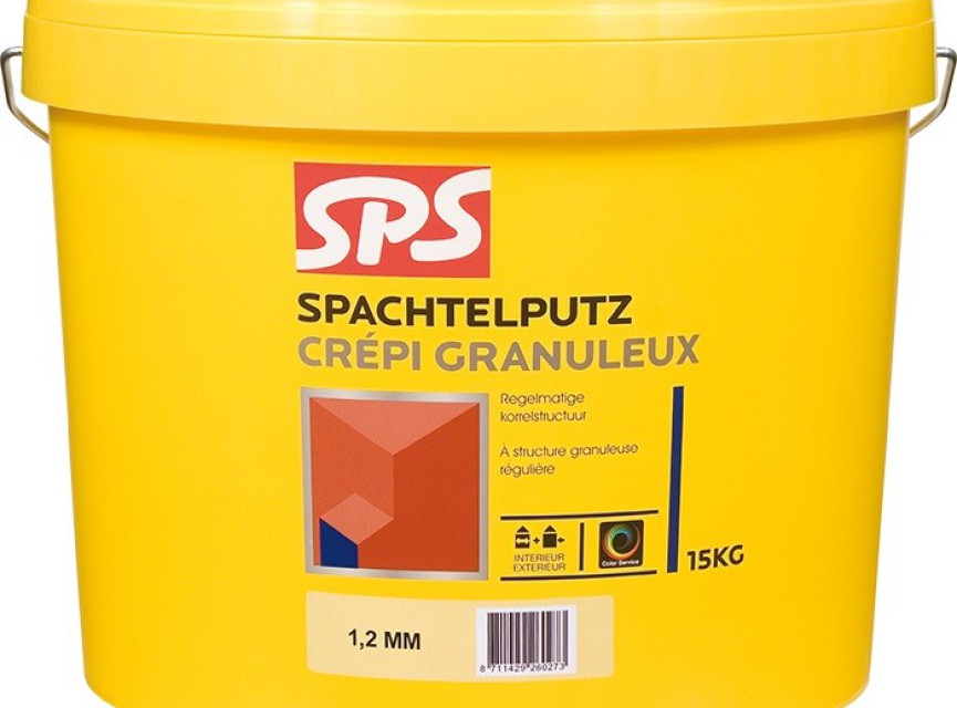 SPS Spachtelputz 1,2 mm binnen-/ buitenkwaliteit 15KG