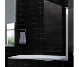 Badwand 800x1500 6mm NANO chroom