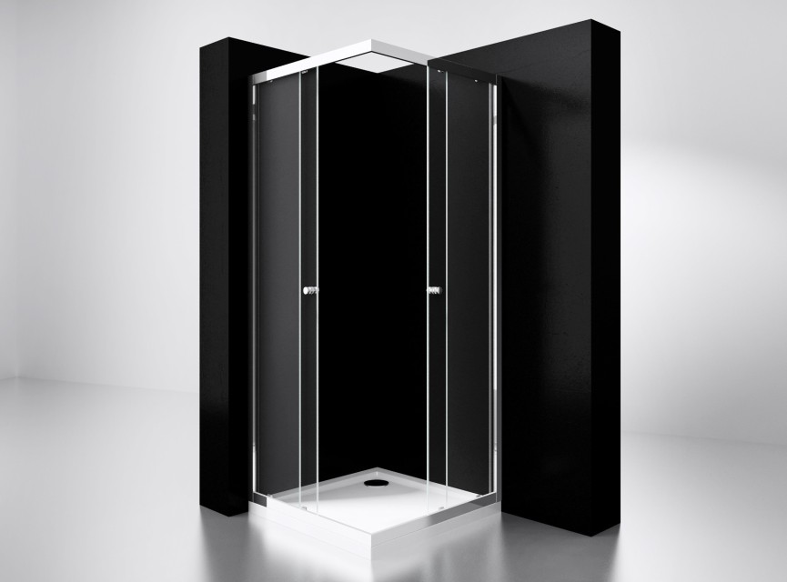 Project douche hoekinstap 100x100x190cm glas 5mm