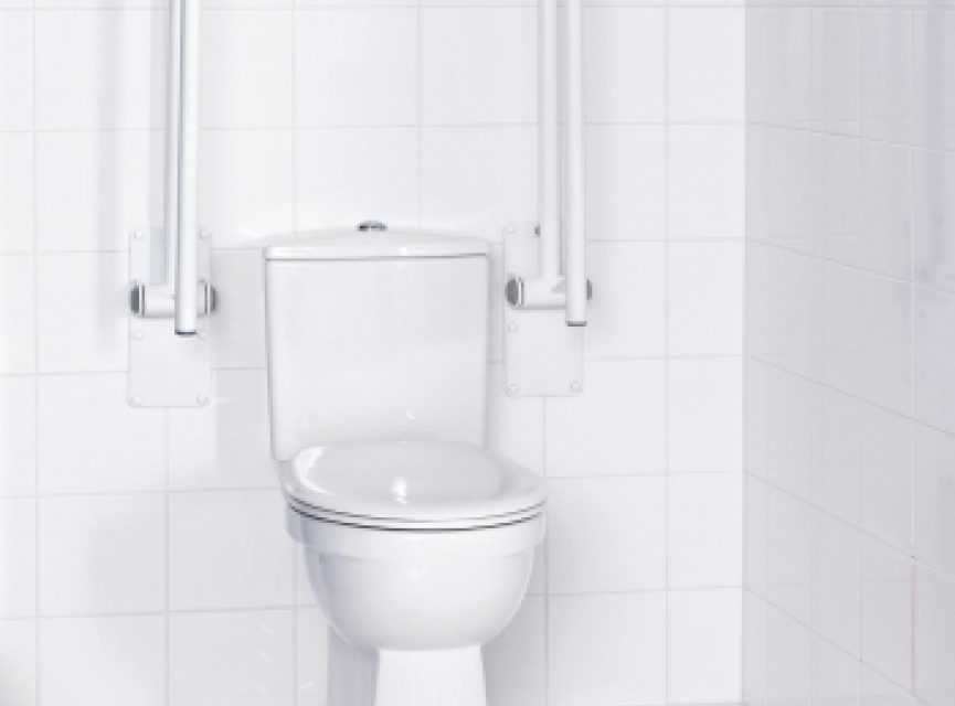 A0130201 Opklapbare Beugel Wit Lang