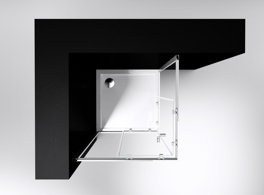 Project douche hoekinstap 90x90x190cm glas 5mm