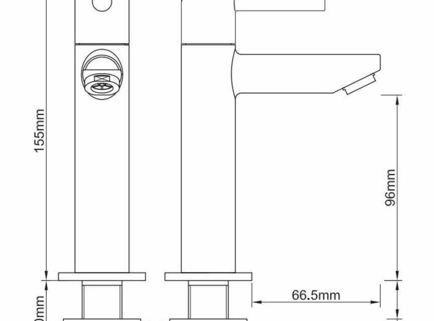 Amador XL toiletkraan hoog 1/2'' geborsteld koper