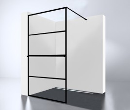 Noire 1200 screen inloopdouche Walk-In 1200x2000x10mm