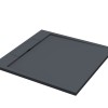 Douchebak Just-Solid 90x90x3,5cm Zwart