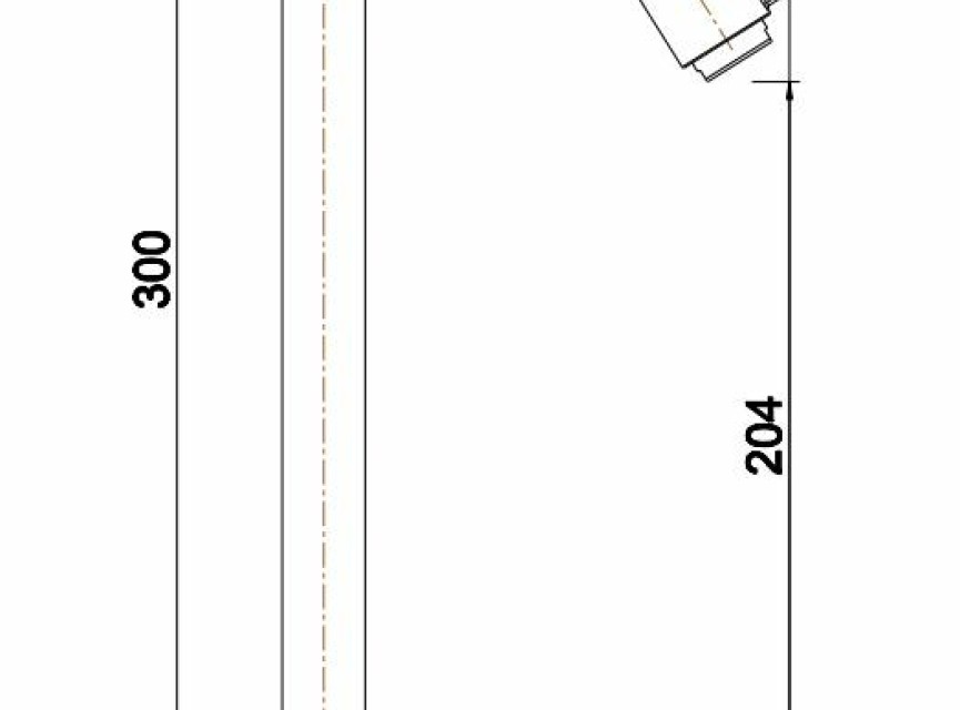 Victoria toiletkraan XL 1/2'' geborsteld staal