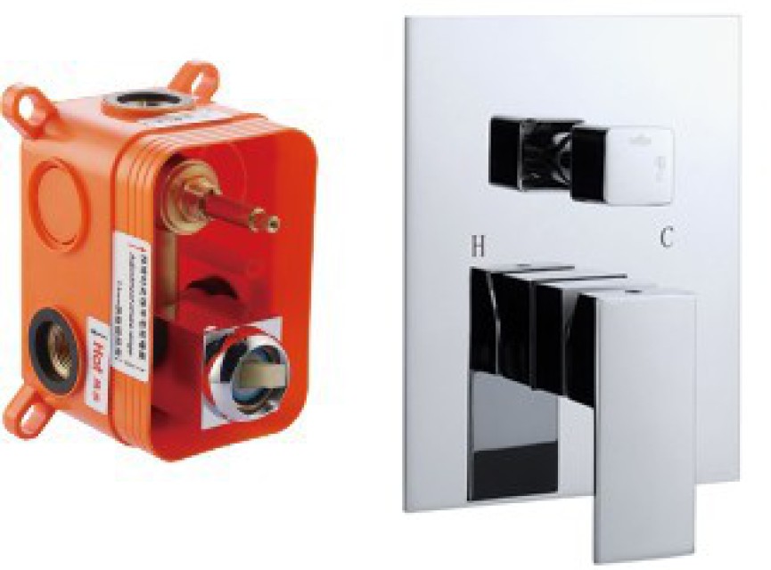 Inbouw douchemengkraan + omstel 2 functies incl. Inbouw box