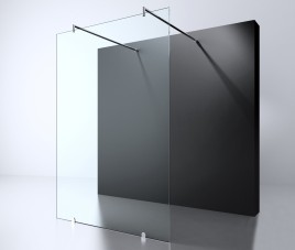 Erico vrijstaande wand 120x200cm NANO glas 8mm