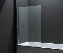 Erico badwand incl.handd-beugel 80x140cm NANO glas 6mm