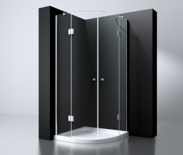 Erico 1/4 rond cabine met 2 deuren 90x90x192cm NANO glas 8mm